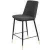 Puur Larvik Counter Barstoel - Stof - Grijs