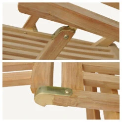 Happy Garden Zonnebedden LOMBOK - Bruin - Hout -VIDAXL Winkel 1000094844 0103