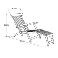 Happy Garden Zonnebedden LOMBOK - Bruin - Hout -VIDAXL Winkel 1000094844 0104