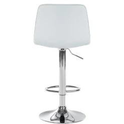 CLP Barkruk Lex Chroom Frame Kunstleer Wit 7 CLP Barkruk Lex Chroom Frame Kunstleer Wit -VIDAXL Winkel 1000095268 0103