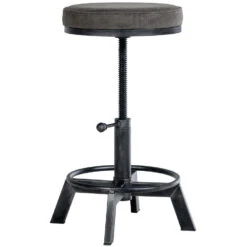 CLP Hocker Destin Kunstleder Zilverkleurig -VIDAXL Winkel 1000095340 0103