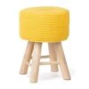 KidsDepot Kruk Iggy 29 Cm Katoen En Hout Geel -VIDAXL Winkel 1000095424