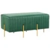 Beliani Hocker DAYTON - Groen Fluweel -VIDAXL Winkel 1000095652