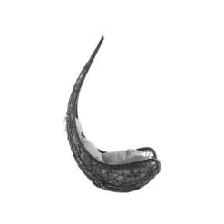 Beliani Hangstoel ATRI - Zwart Pe Rotan -VIDAXL Winkel 1000096793 0103