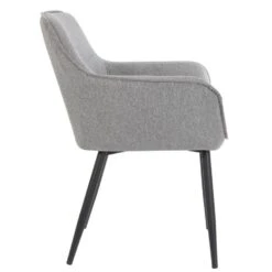 Emily Eetkamerstoel - Stof - Grijs 6 Emily Eetkamerstoel - Stof - Grijs -VIDAXL Winkel 1000096983 0103