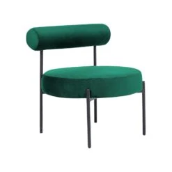 Beliani Fauteuil ALPHA - Groen Fluweel