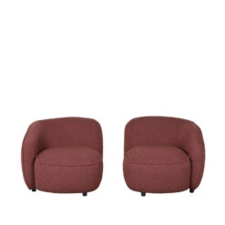 LABEL51 Fauteuil Livo Rechts - Winered - Boucle -VIDAXL Winkel 1000097887 0103