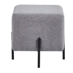 DS4U® Jorg Hocker 36x36x38cm - Stof - Grijs