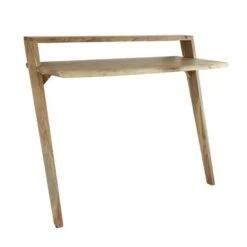 Bureau Bernd Acaciahout 110x45x90 Cm - 110x110x90 Cm - Hout - Bruin -VIDAXL Winkel 1000098639 0102