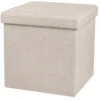 Merkloos Urban Living Poef/hocker/opbergbox - Beige - Mdf - 37 X 37 Cm 5 Merkloos Urban Living Poef/hocker/opbergbox - Beige - Mdf - 37 X 37 Cm -VIDAXL Winkel 1000101900