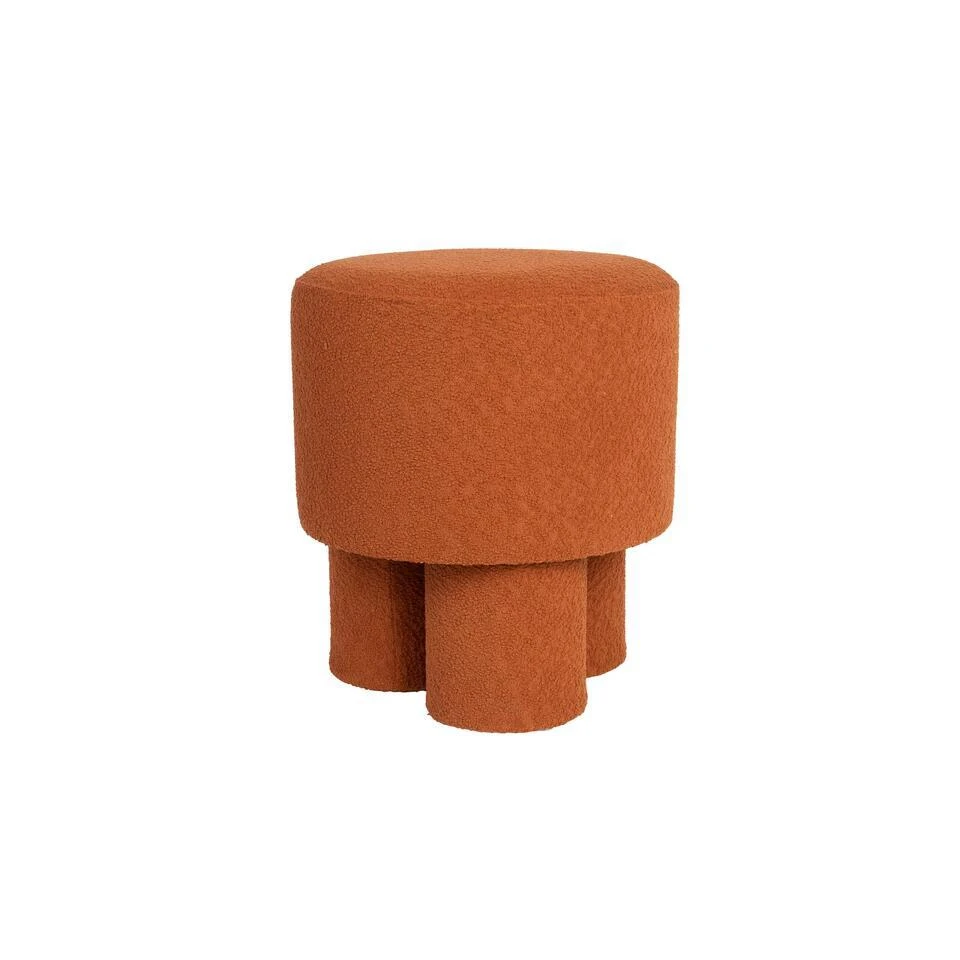 Housecraft Marcos Kruk/ Poef Bouclé Rood/ Bruin 1 Housecraft Marcos Kruk/ Poef Bouclé Rood/ Bruin