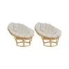 SALVO - Fauteuil Set Van 2 - Lichtbeige - Rotan -VIDAXL Winkel 1000109902