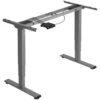 TecTake® Elektrisch In Hoogte Verstelbaar Bureau - Metalen Frame - Grijs -VIDAXL Winkel 1000115156