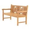 Les - Cross Bank Teak 150x64x92cm -VIDAXL Winkel 1000118254