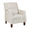 EGERSUND - TV-fauteuil - Beige - Fluweel -VIDAXL Winkel 1000118497