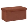 Atmosphera Poef/hocker - Opvouwbaar - Bordeaux Rood - 76 X 38 X 38 Cm