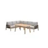 Decala Lounge-diningset -5-delig-aluminium-light Teak Look-desert Sand -VIDAXL Winkel 1000124557