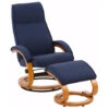 Paris - Fauteuil + Kruk Donkerblauwe Stoffen 9 Paris - Fauteuil + Kruk Donkerblauwe Stoffen -VIDAXL Winkel 1000127111