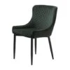 Nordic Home - Milly Eetkamerstoel Velvet - Groen -VIDAXL Winkel 1000130121