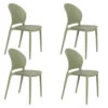 Housecraft Sjoerd Tuinstoelen Kunststof Groen - Set Van 4 -VIDAXL Winkel 1000130455