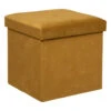 Atmosphera Storage Poef/Hocker - Opvouwbaar - Okergeel - 38x38 Cm -VIDAXL Winkel 1000131873