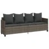 VidaXL - Loungebank - Grijs - Poly Rattan 9 VidaXL - Loungebank - Grijs - Poly Rattan -VIDAXL Winkel 1000132357