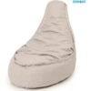 Parya Zitzak Stoel Volwassenen 95 X 75 Cm Beanbag Beige -VIDAXL Winkel 1000132469