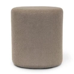 Unique Living - Poef Teddy Taupe -35x38cm