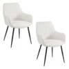 Housecraft Living Maud Eetkamerstoelen Off-White - Set Van 2 -VIDAXL Winkel 1000139133