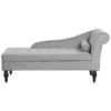 PESSAC - Chaise Longue - Grijs - Rechterzijde - Fluweel -VIDAXL Winkel 1000142900