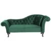 LATTES - Chaise Longue - Groen - Rechterzijde - Fluweel -VIDAXL Winkel 1000142951