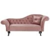 LATTES - Chaise Longue - Roze - Rechterzijde - Fluweel -VIDAXL Winkel 1000142954