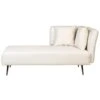 RIOM - Chaise Longue - Wit - Rechtszijdig - Stof -VIDAXL Winkel 1000142956