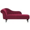 NIMES - Chaise Longue - Rood - Linkerzijde - Fluweel -VIDAXL Winkel 1000142963