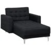 ABERDEEN - Chaise Longue - Grijs - Symmetrisch - Polyester -VIDAXL Winkel 1000142970