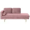 MIRAMAS - Chaise Longue - Roze - Linkerzijde - Fluweel -VIDAXL Winkel 1000143005