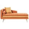 GONESSE - Chaise Longue - Oranje - Fluweel -VIDAXL Winkel 1000143006