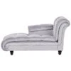 LORMONT - Chaise Longue - Grijs - Rechterzijde - Fluweel -VIDAXL Winkel 1000143012