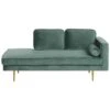 MIRAMAS - Chaise Longue - Groen - Rechterzijde - Fluweel -VIDAXL Winkel 1000143043