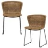 WOOOD Wings Tuinstoelen - Touw/Metaal - Naturel - Set Van 2 -VIDAXL Winkel 1000147885