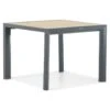 Dining Tuintafel Vierkant 100 X 100 Cm Aluminium Grijs Borello -VIDAXL Winkel 1000148503