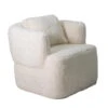 Draaifauteuil Beige Fluffy - Zithoogte 43cm - Ollie -VIDAXL Winkel 1000149325
