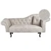 LATTES II - Chaise Longue - Taupe - Rechterzijde - Fluweel -VIDAXL Winkel 1000154374