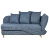 MERI II - Chaise Longue Met Opbergruimte - Blauw - Rechts - Fluweel -VIDAXL Winkel 1000154410