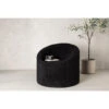 Svea - Nuko Fauteuil - Teddy - Zwart -VIDAXL Winkel 1000155562