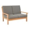 Les - Teak Loungebank Teak 124cm + Kussen -VIDAXL Winkel 1000155762