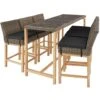Tectake Wicker Bartafel Lovas Met 6 Stoelen Latina, Natuur 24 Tectake Wicker Bartafel Lovas Met 6 Stoelen Latina, Natuur -VIDAXL Winkel 1000156065
