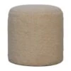 Bekleed Boucle Crème Ronde Poef 14 Bekleed Boucle Crème Ronde Poef -VIDAXL Winkel 1000156988