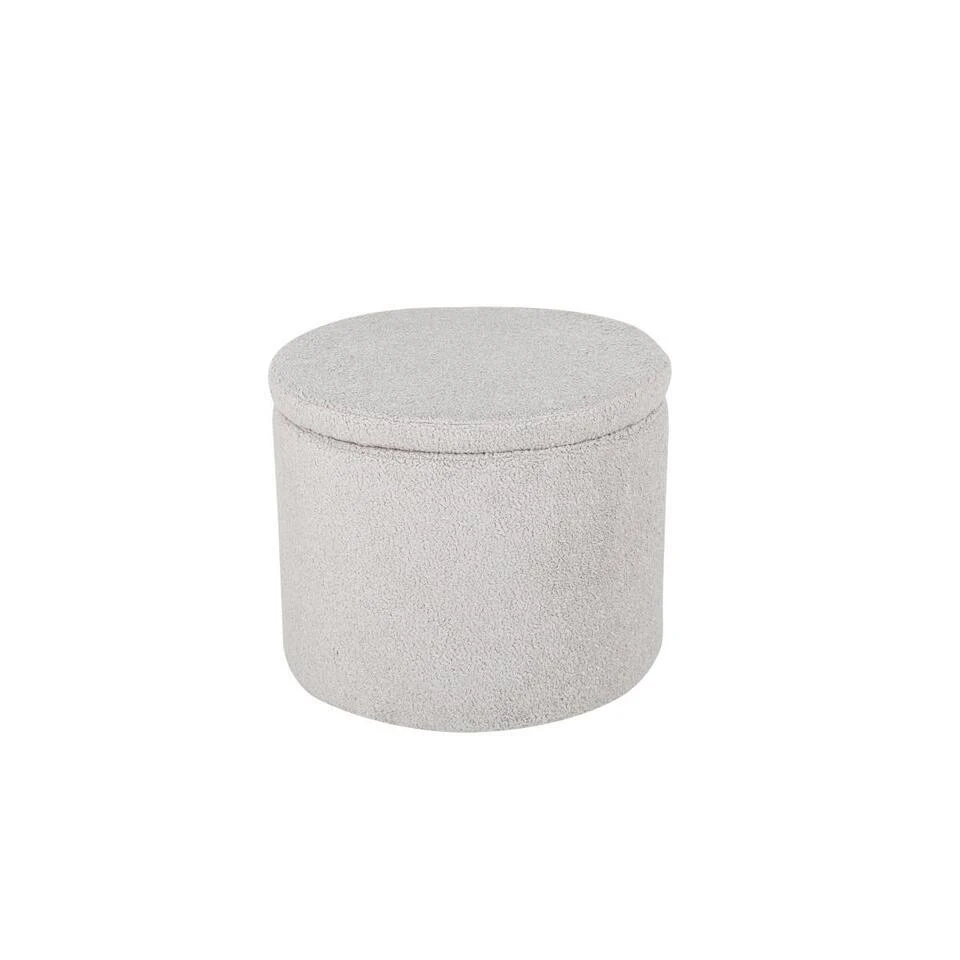 Svea - Blaze Poef - Teddy - Grijs 1 Svea - Blaze Poef - Teddy - Grijs