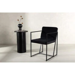 Svea - Lorka Eetkamerstoel - Velvet - Zwart